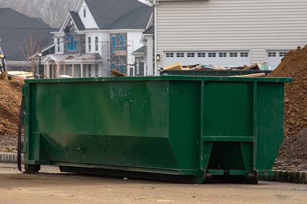 you can place the construction dumpster on the street with the proper permits and permissions
